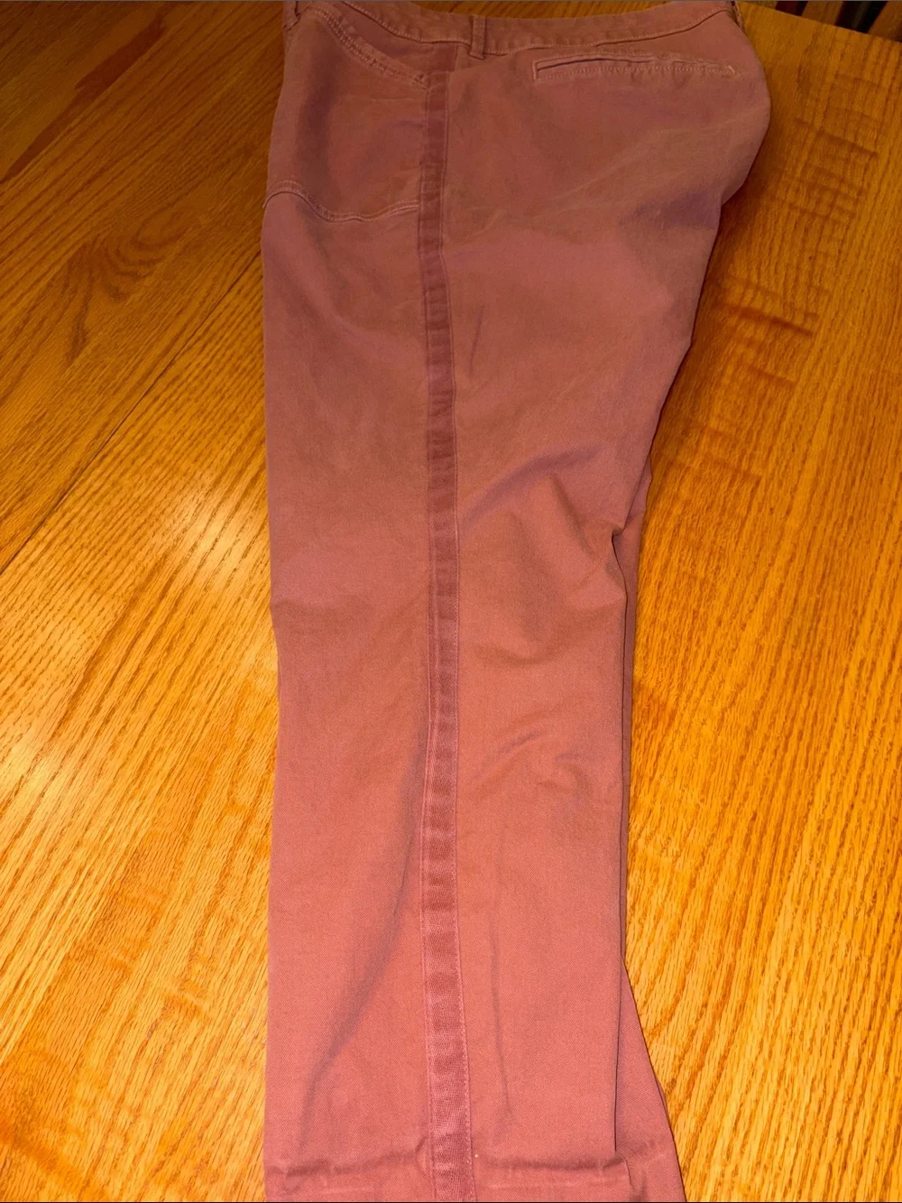 Old Navy Women's Cropped Straight Pants - Mauve Pink/Rust